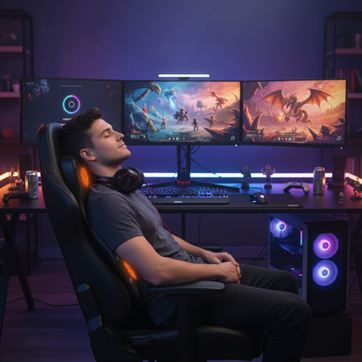 LuxRelief™ BackSeat Pro — Massage Chair Cushion