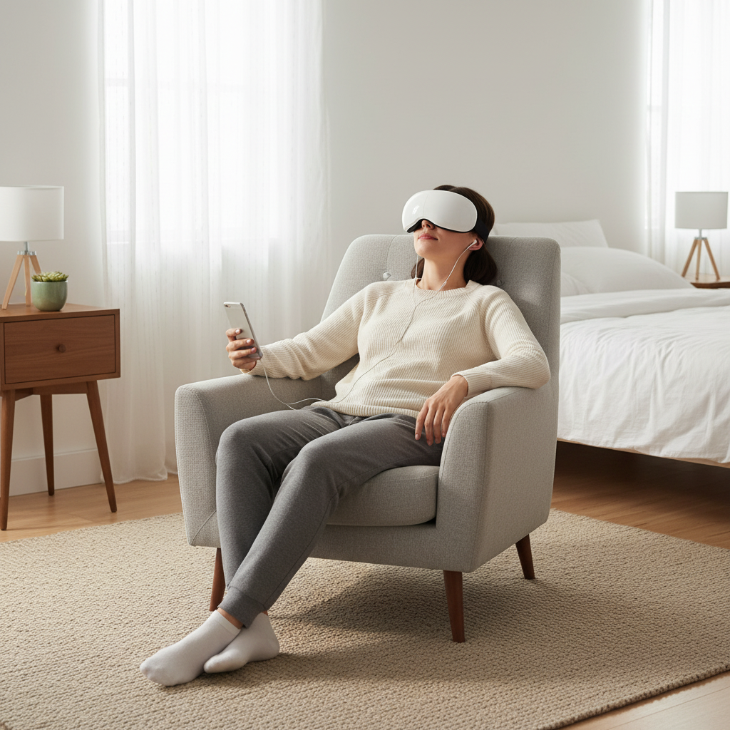 LuxRelief™ VisionLite — Compact Eye Massager