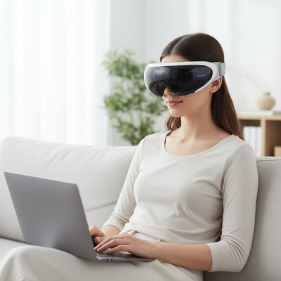 LuxRelief™ VisionGo — Travel Eye Massager
