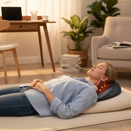 LuxRelief™ ShiatsuFlex — 3D Kneading Neck Massager