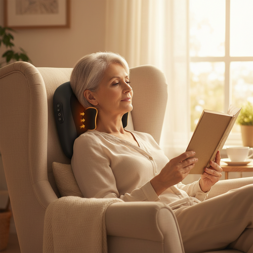 LuxRelief™ ShiatsuFlex — 3D Kneading Neck Massager
