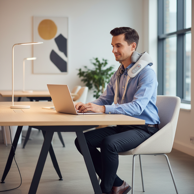 LuxRelief™ NeckFlow Air — Cordless Neck & Shoulder Massager